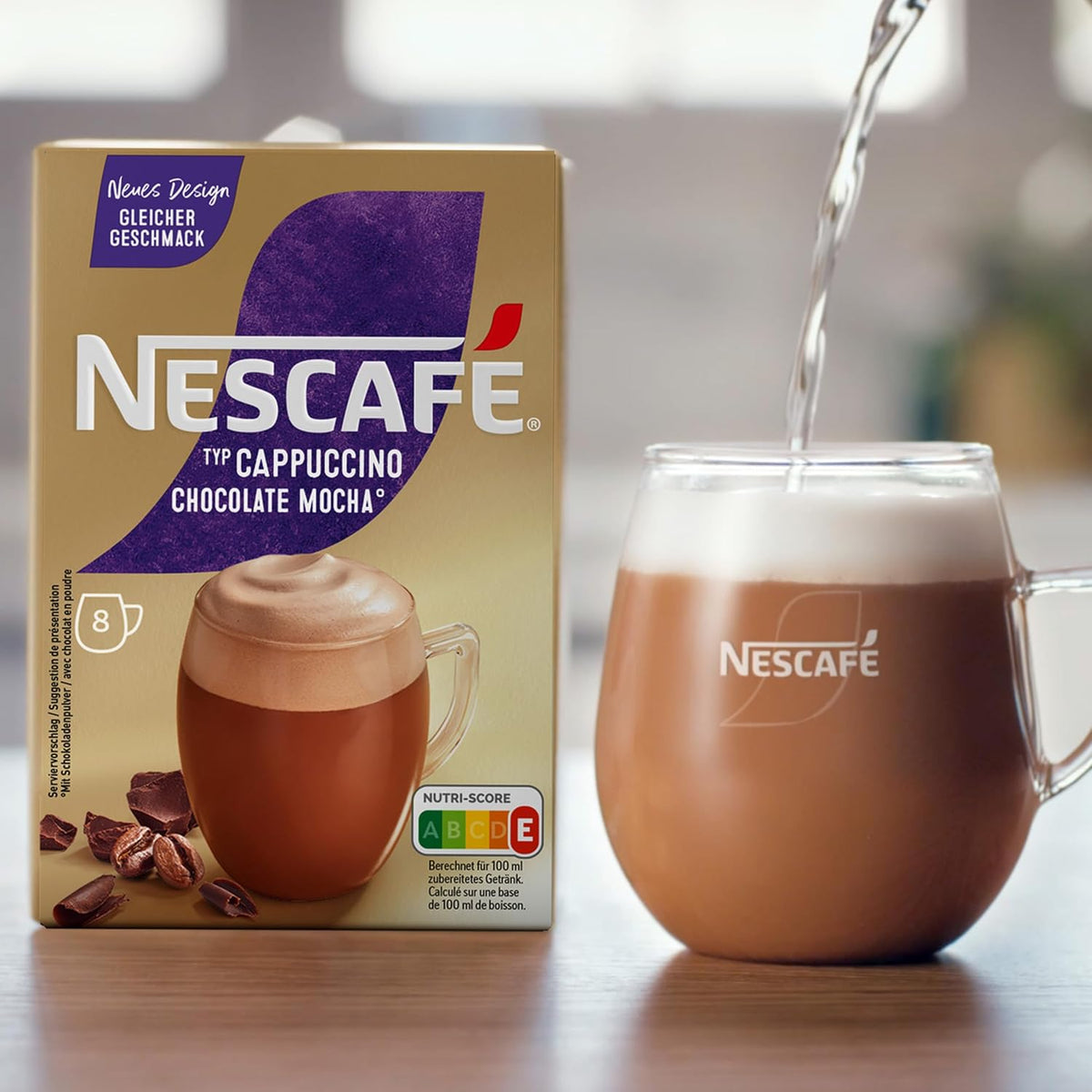 Nescafé Typ Cappuccino Chocolate Mocha Genuss
