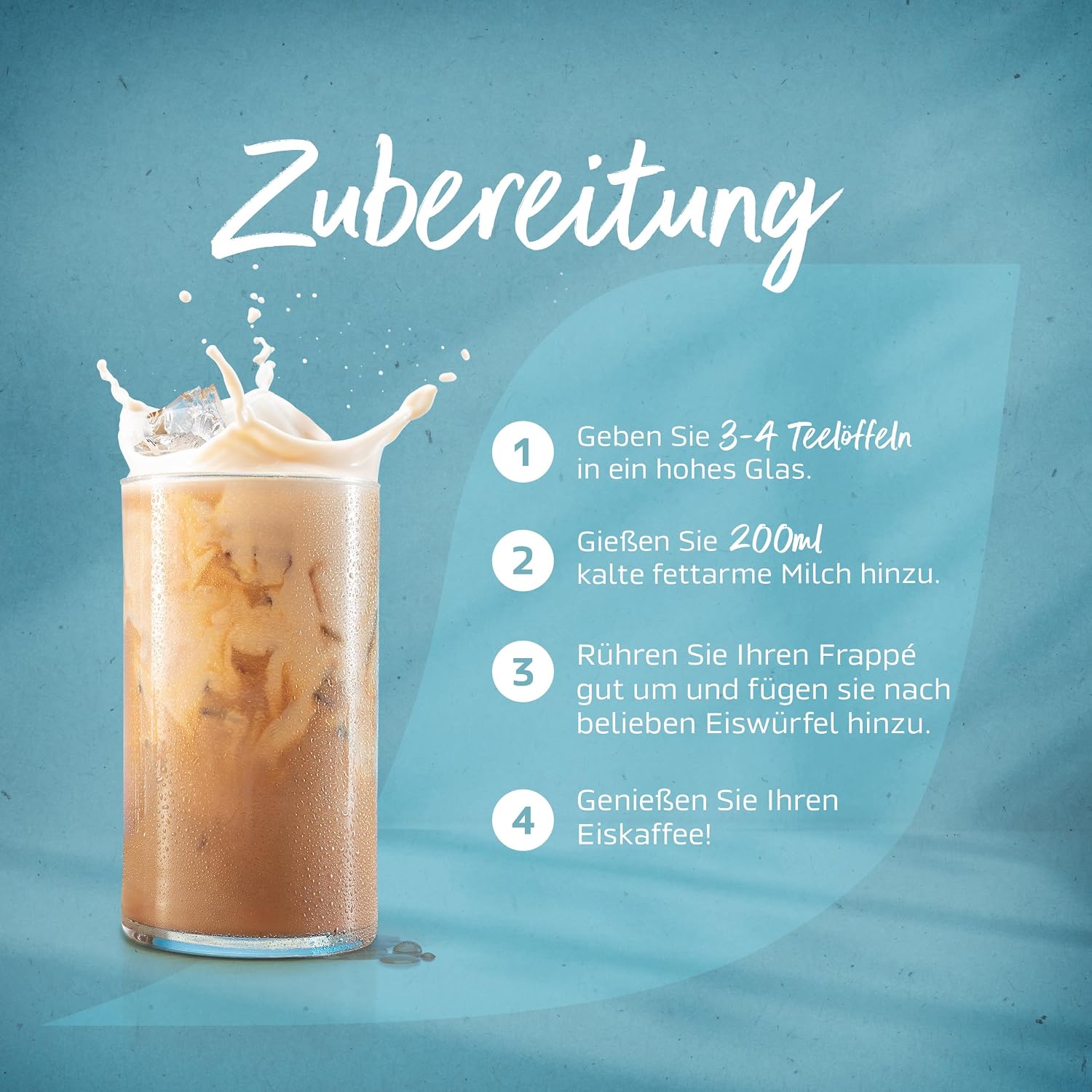 Nescafe frappe Eiskaffee Zubereitung