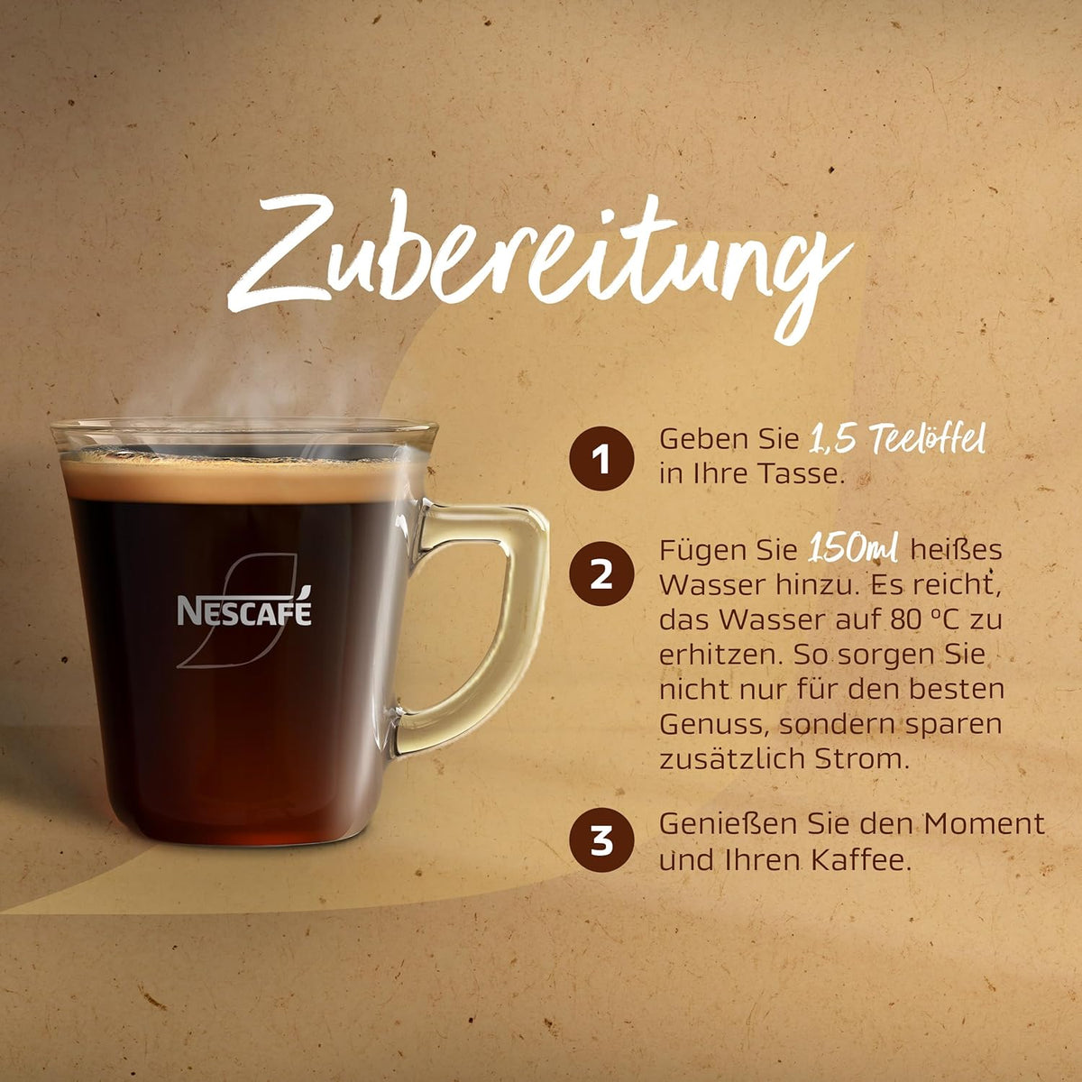 NESCAFÉ GOLD Original Zubereitung