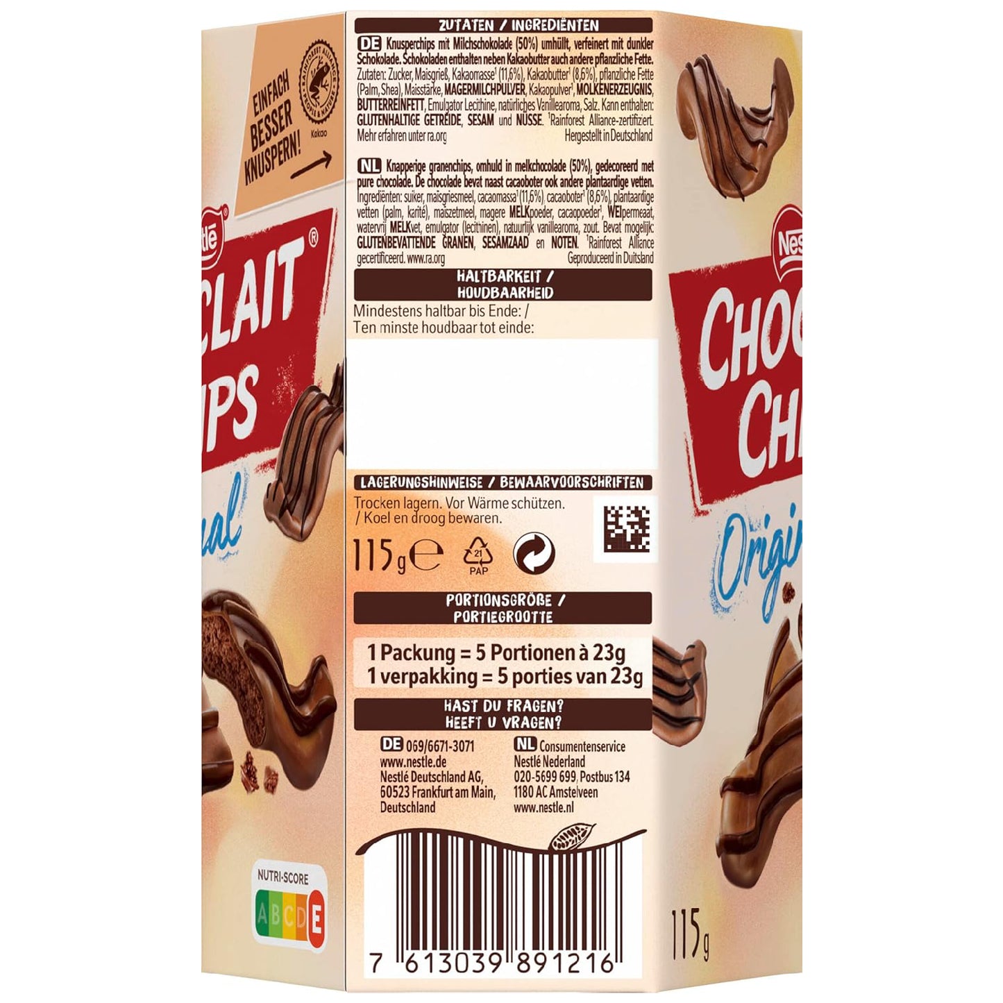 Nestle CHOCLAIT CHIPS Original - Zuataten
