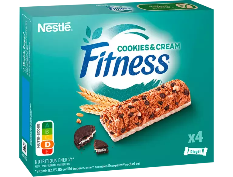 Nestlé Fitness Cookies & Cream mueslirepen
