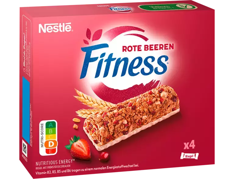 Barres de céréales Nestlé Fitness aux fruits rouges