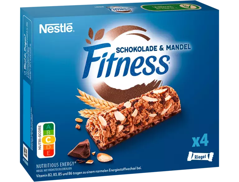 Barres de céréales Nestlé Fitness au chocolat et aux amandes