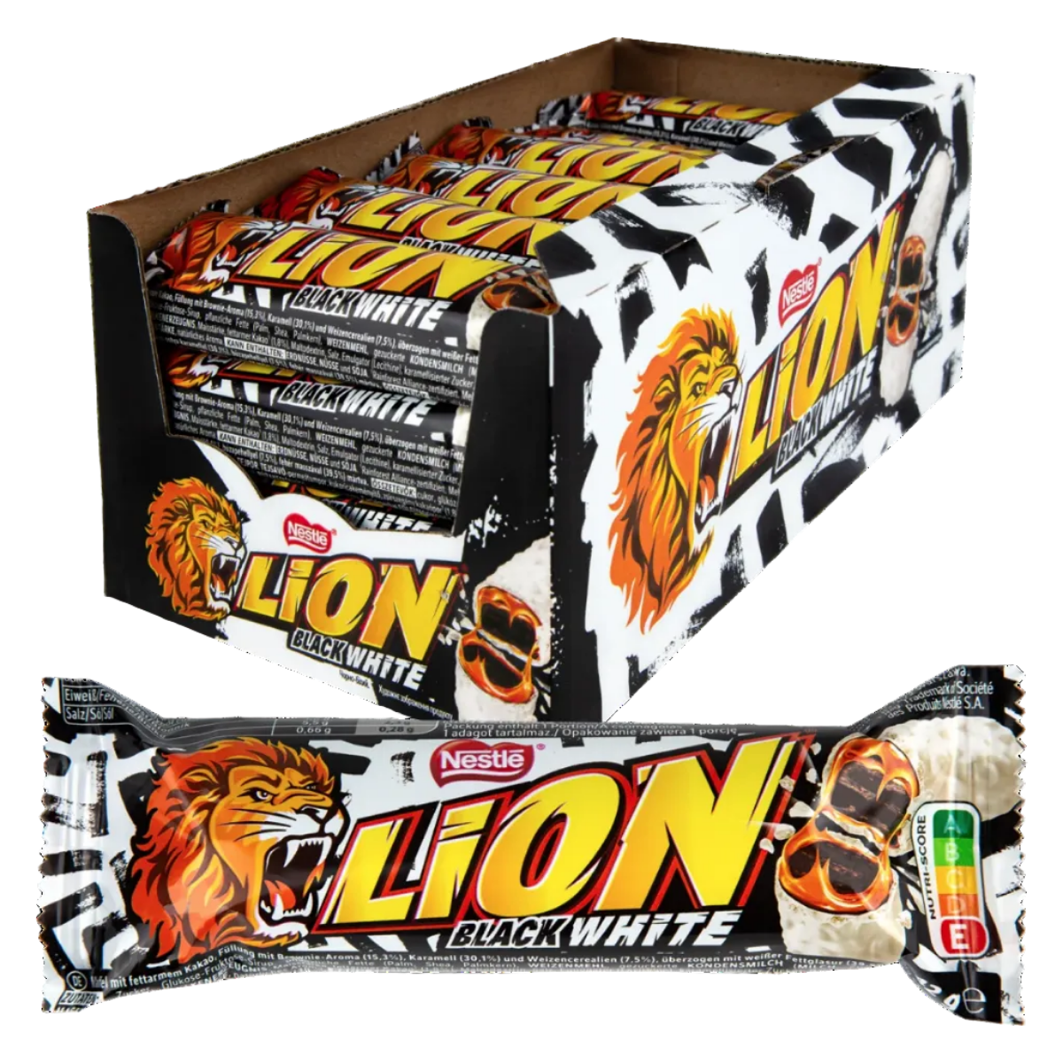 Nestle Présentoir de comptoir Lion Noir & Blanc 24x42g