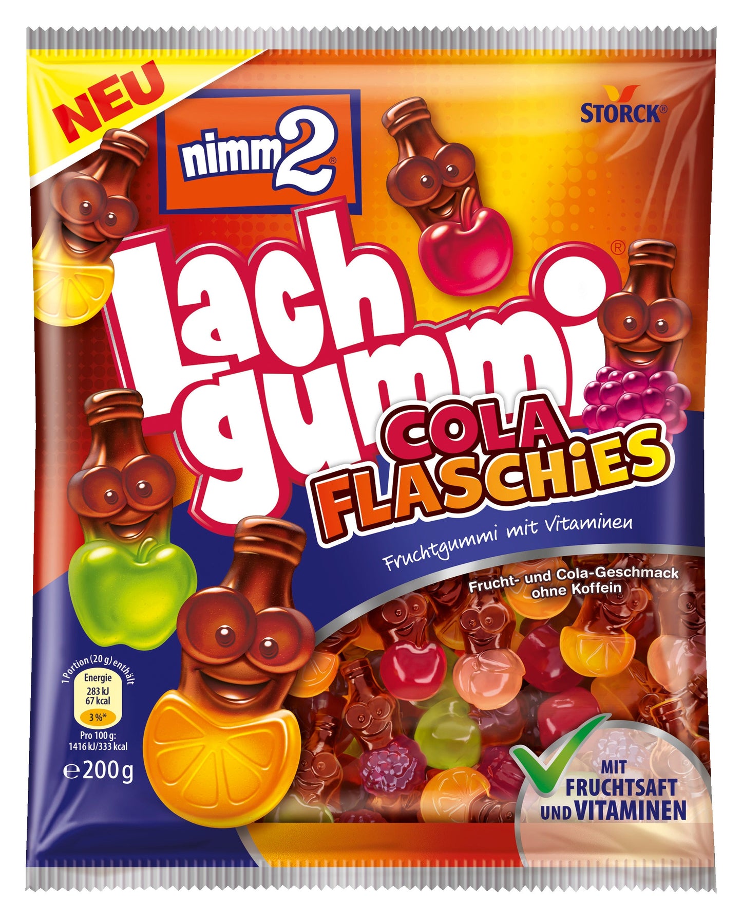 nimm2 Lachgummi Cola Flaschies