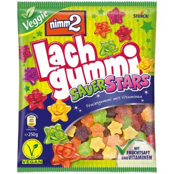 nimm2 Lachgummi SauerStars 250g MHD: 04.2026
