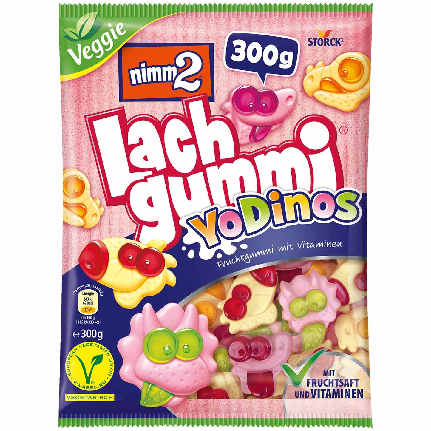 nimm2 Lachgummi YoDinos 300g MHD:02.2026