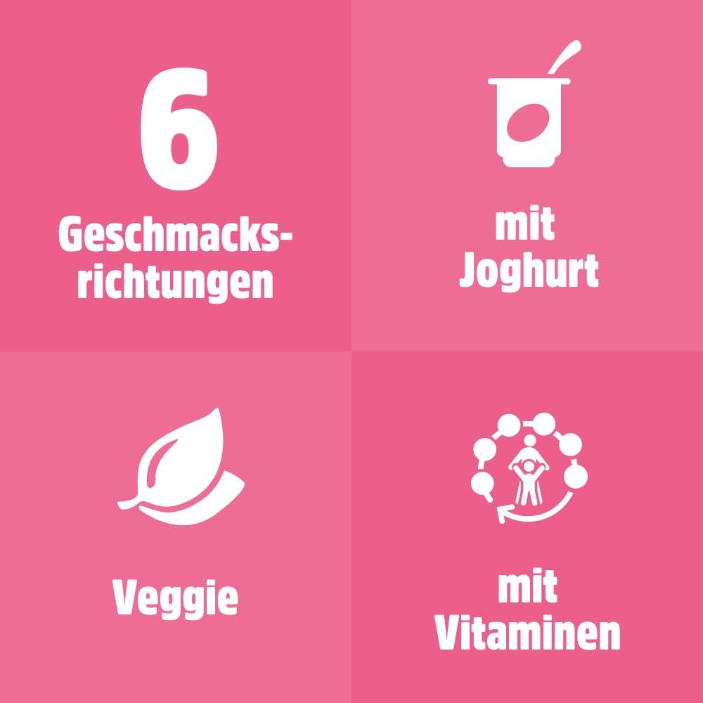 nimm2 Lachgummi Frutivity Yoghurt - Fruchtgummi in 6 Sorten mit Joghurt, Fruchtsaft & Vitaminen