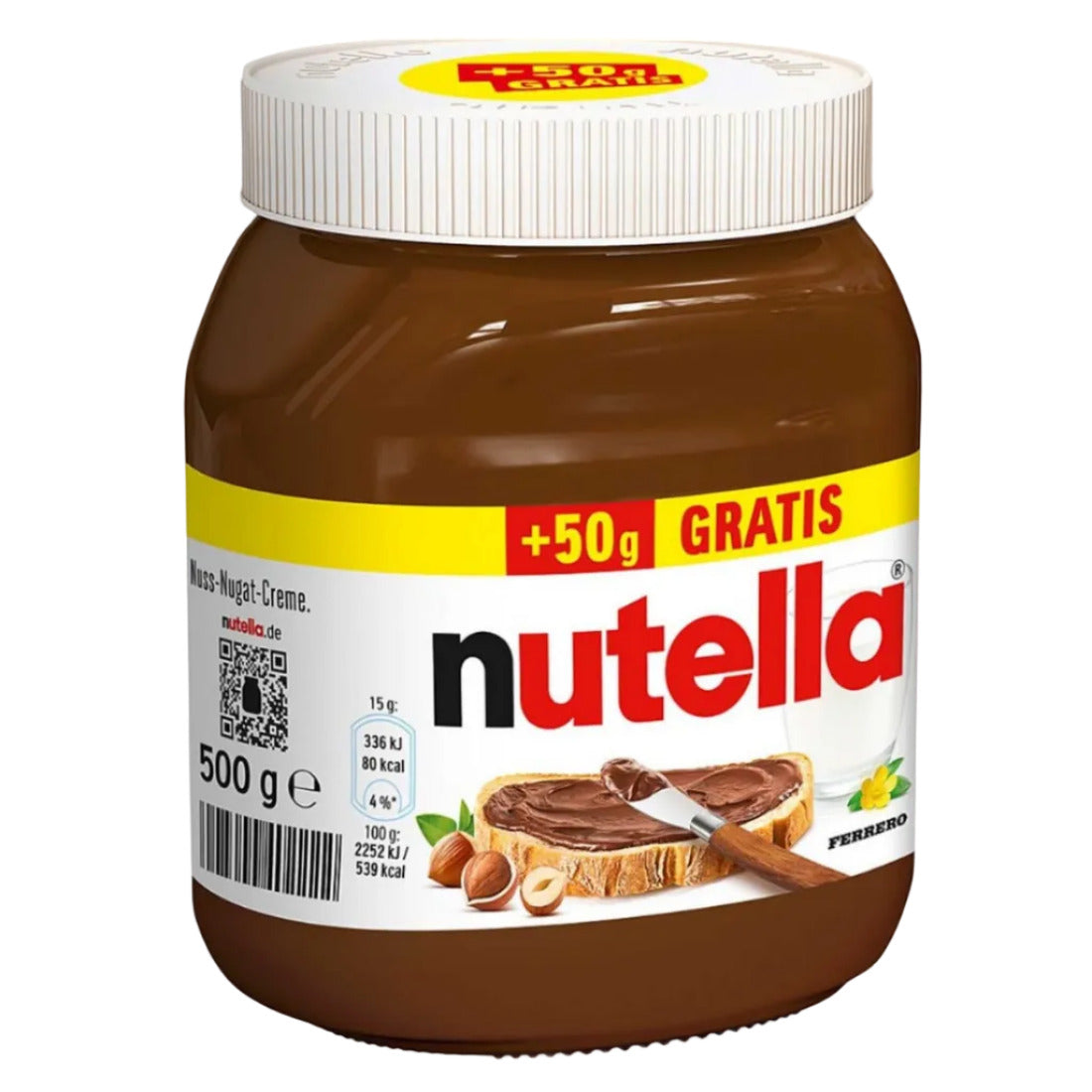Pot de Nutella 450g + 50g offert 