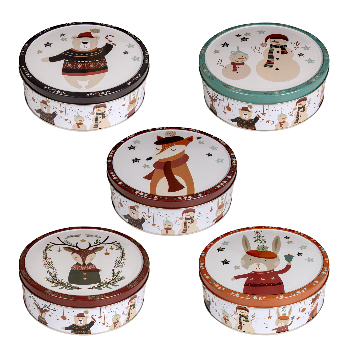 Biscuits au beurre Boîte de Noël "Modern Christmas" 454g