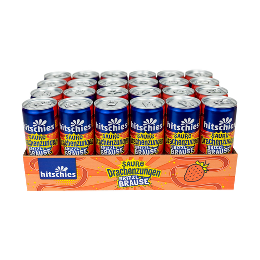 hitschies Saure Drachenzungen brizzl Brause Erdbeere 250ml x24