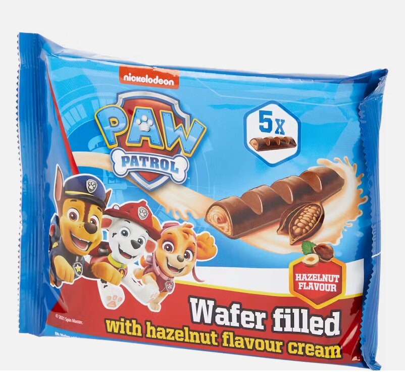 PAW PATROL Waffeln gefüllt mit Haselnusscreme 80 g (4X20g)MHD: 14.03.2025