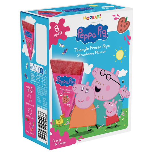 Peppa Pig Triangle Freeze Pops Strawberry 8x62ml MHD:05.07.2026