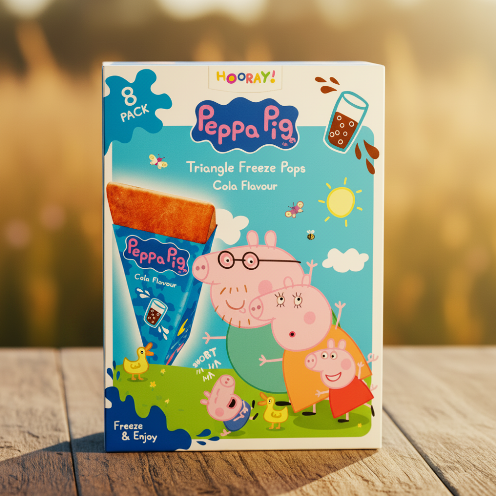 Peppa Pig Triangle Freeze Pops Cola