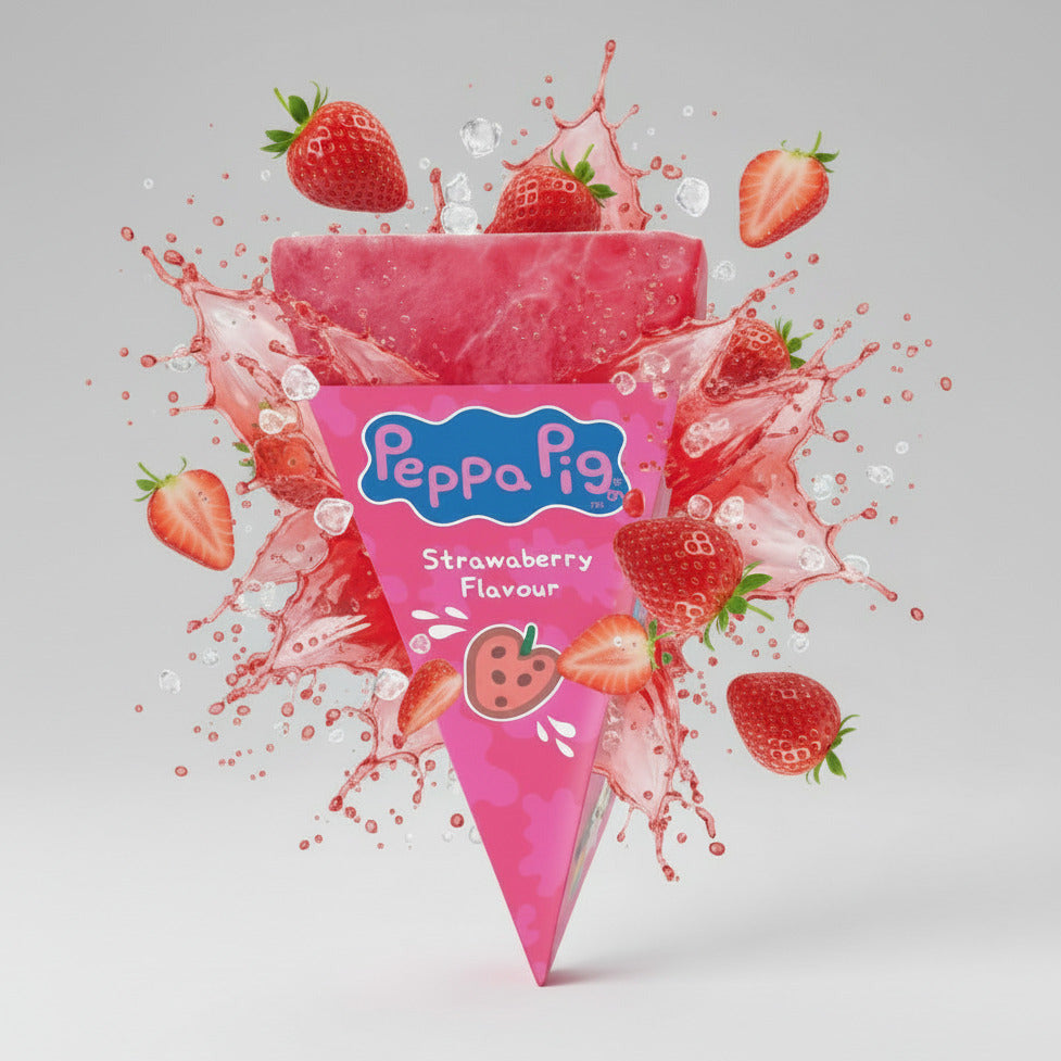 Peppa Pig Triangle Freeze Pops Fraise