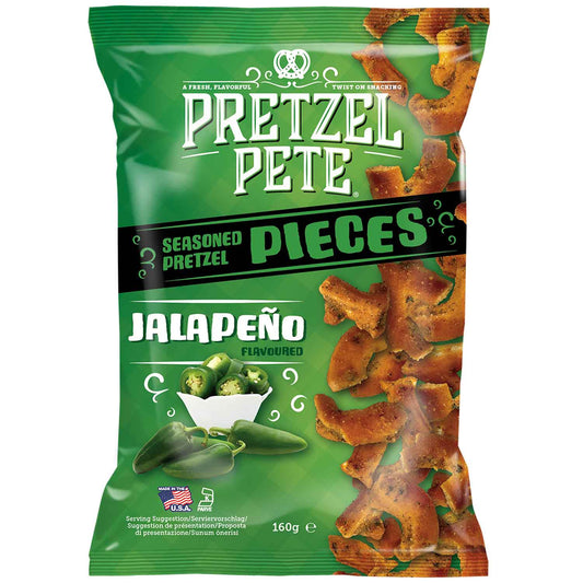 Pretzel Pete Pieces Jalapeño 160g MHD: 20.03.2025