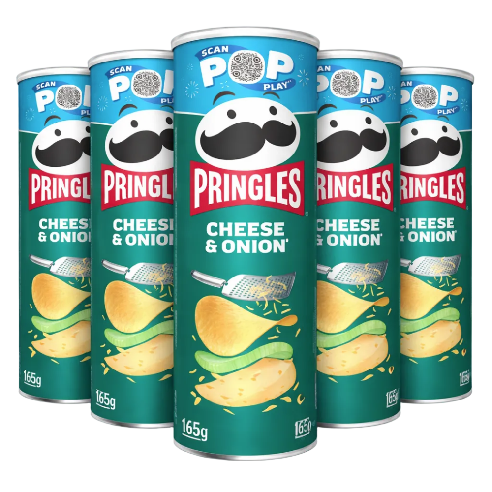Pringles Cheese & Onion 5 x 165g