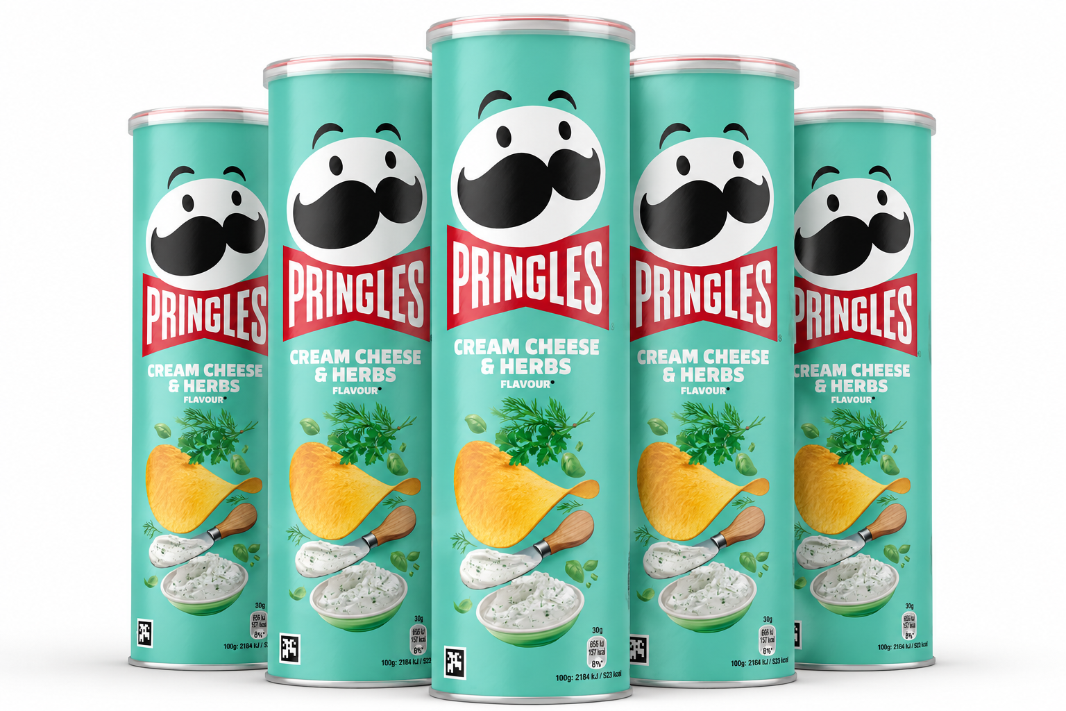Pringles Cream Cheese & Herbs 5 x 185g
