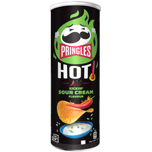 Pringles Hot Kickin' Sour Cream 160g MHD: 16.05.2025