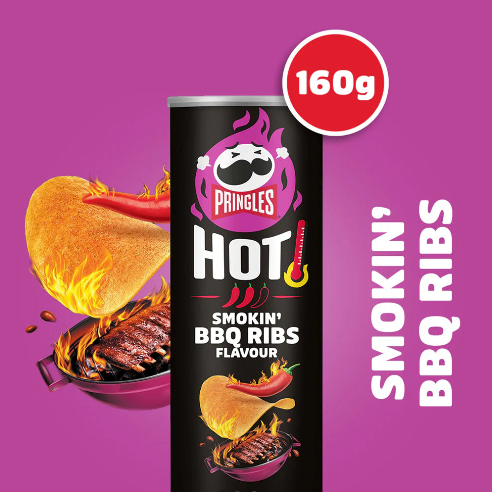 Pringles Hot Smokin' BBQ Ribs 160g - Taste