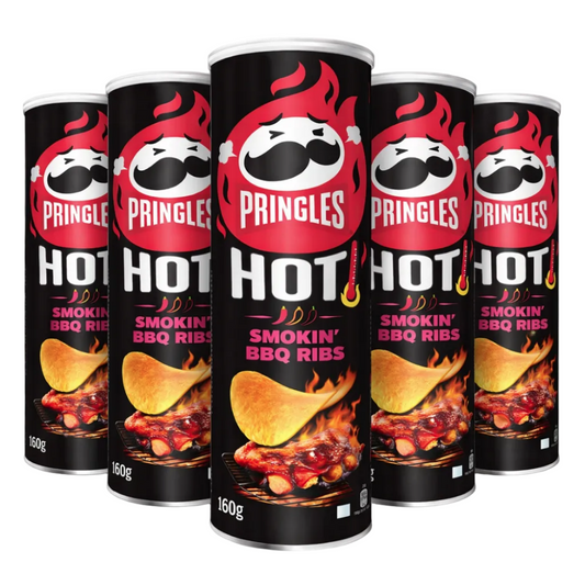 Pringles Hot Smokin' BBQ Ribs 5 x 160g