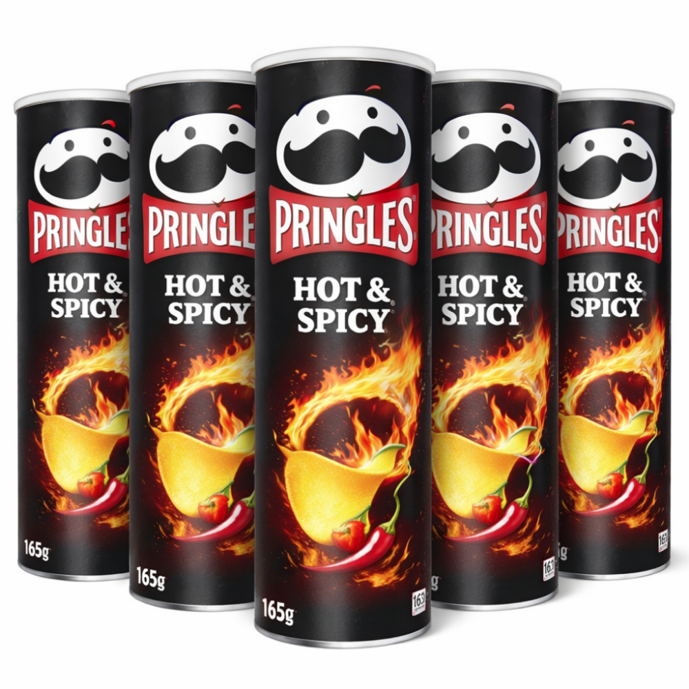 Pringles Hot & Spicy 5 x 165g
