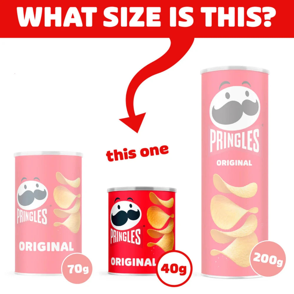 Pringles Original - Größenübersicht