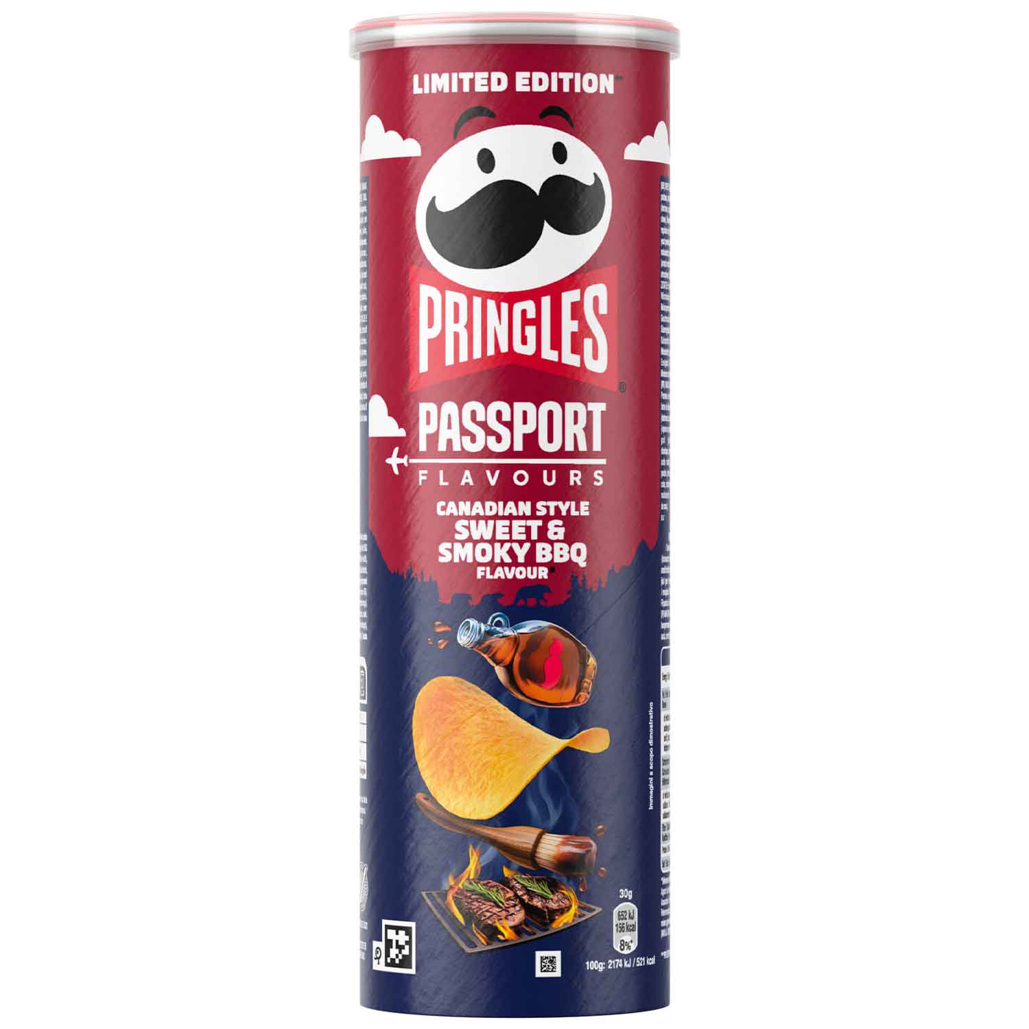 Pringles Passport Flavors BBQ sucré et fumé à la canadienne 165g
