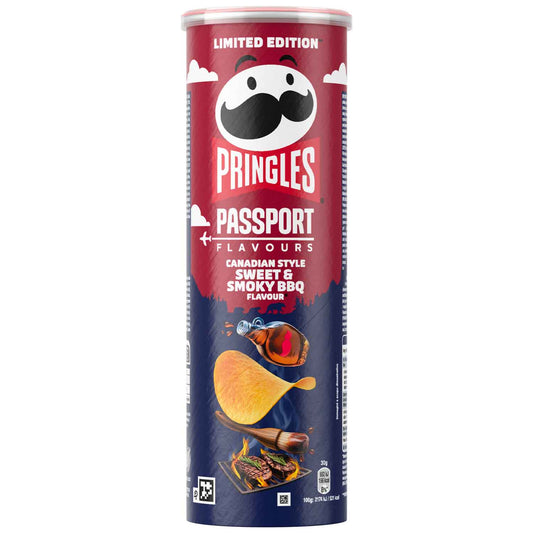 Pringles Passport Flavours Canadian Style Sweet & Smoky BBQ 165g