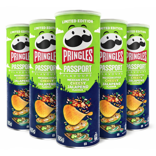 Pringles Passport Mexican Style Cheesy Jalapeno 5 x 165g