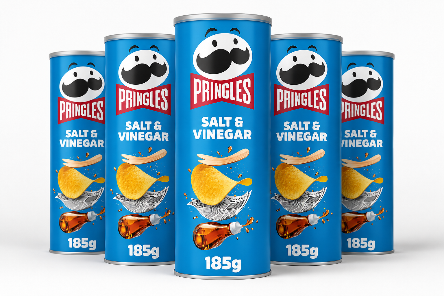 Pringles Salt & Vinegar 5 x 185g