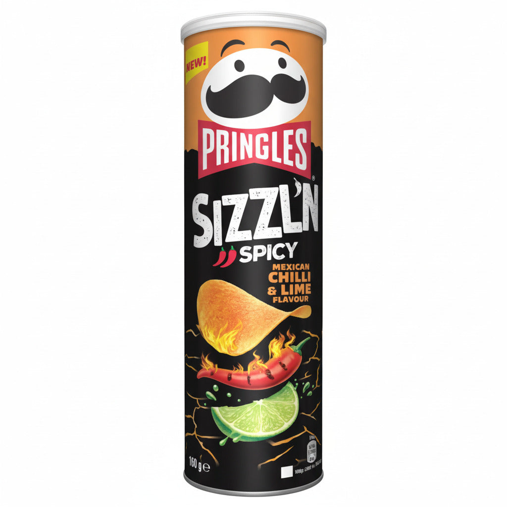Pringles Sizzl'n Spicy Mexican Chilli & Lime 160g