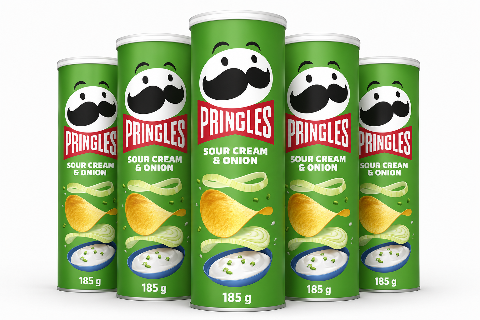 Pringles Sour Cream & Onion 5 x 185g