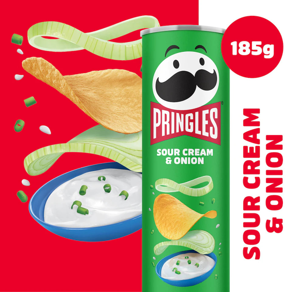 Pringles Sour Cream & Onion 185g