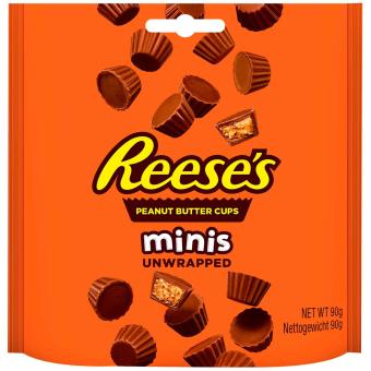 Reese's Peanut Butter Cups Minis 90g MHD: 18.06.2025