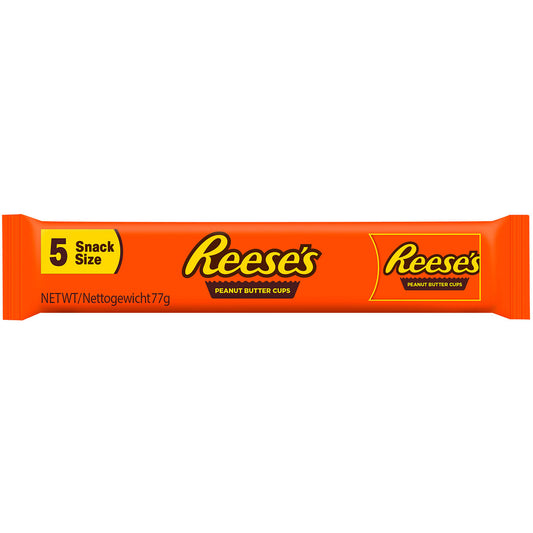 Reese's Peanut Butter Cups Snack Size 5er 77g MHD:17.06.2025