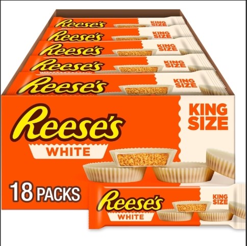Reese's Peanut Butter Cups White King Size 18x79g MHD:27.02.2026