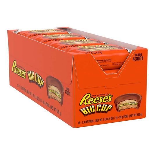 Reese's Big Cup Peanut Butter 16 x 39g USA MHD:01.2026