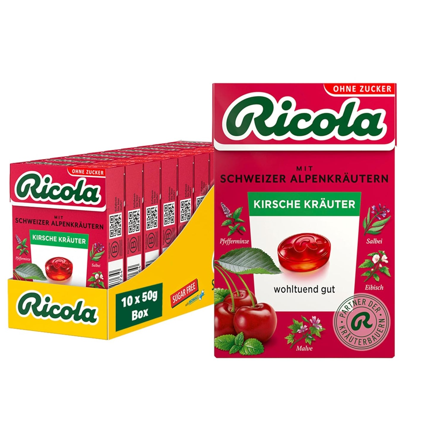 Ricola Kersenkruiden 10x50g