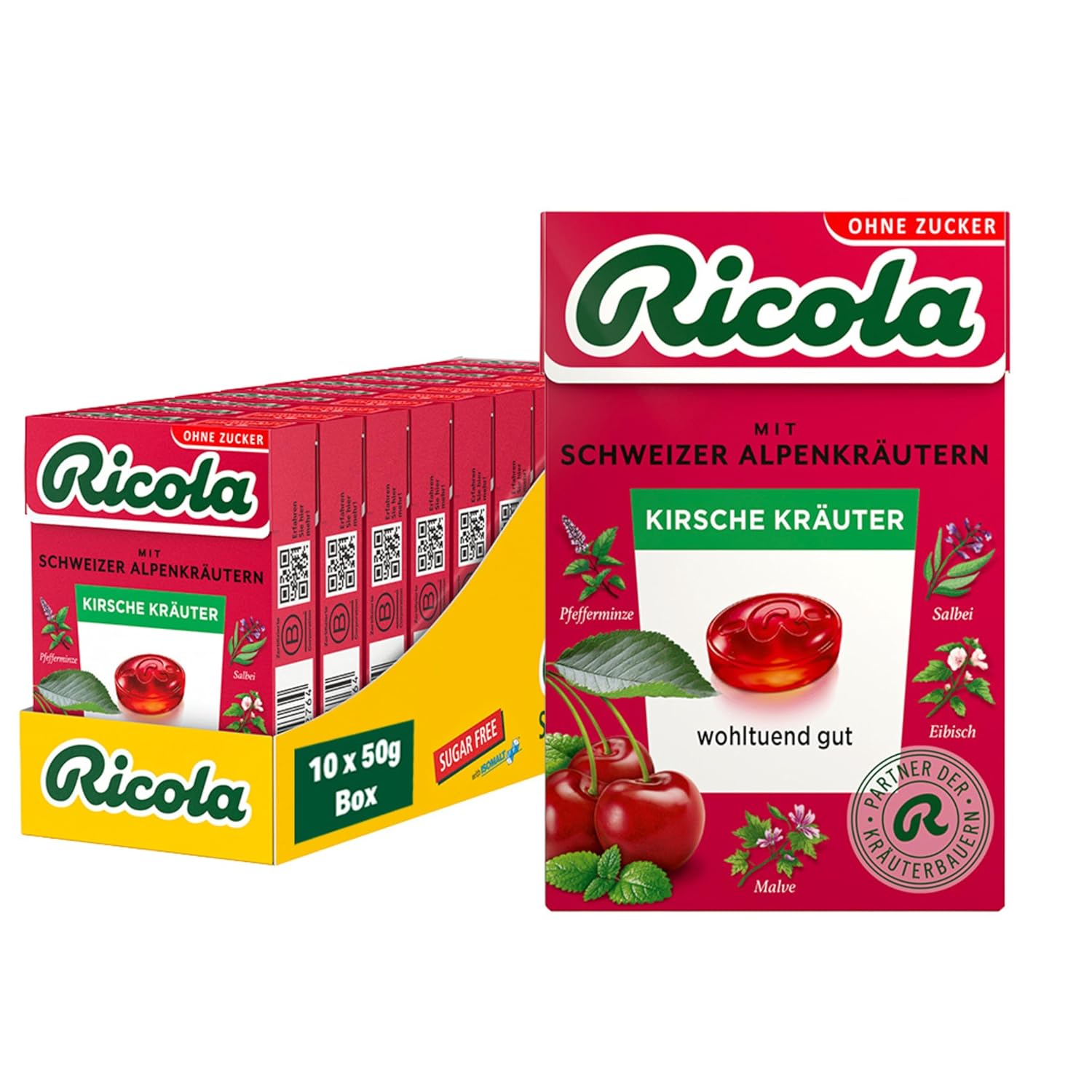 Ricola Kersenkruiden 10x50g