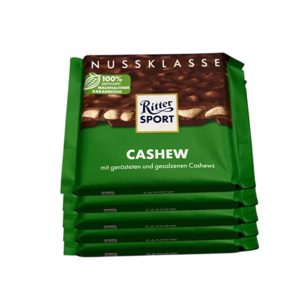Ritter Sport Nuss-Klasse Cashew 5 x 100g