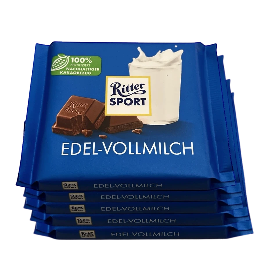 Ritter Sport Edel-Vollmilch 5 x 100g
