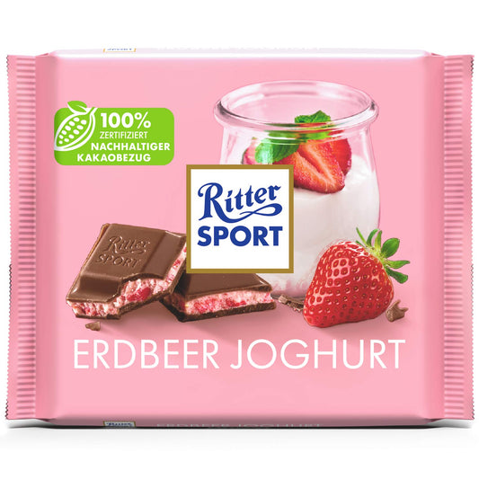 Ritter Sport Erdbeer Joghurt 100g MHD: 22.12.24 - Lecker24