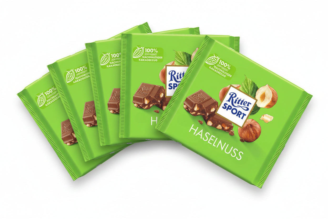 Ritter Sport Haselnuss 5 x 100g