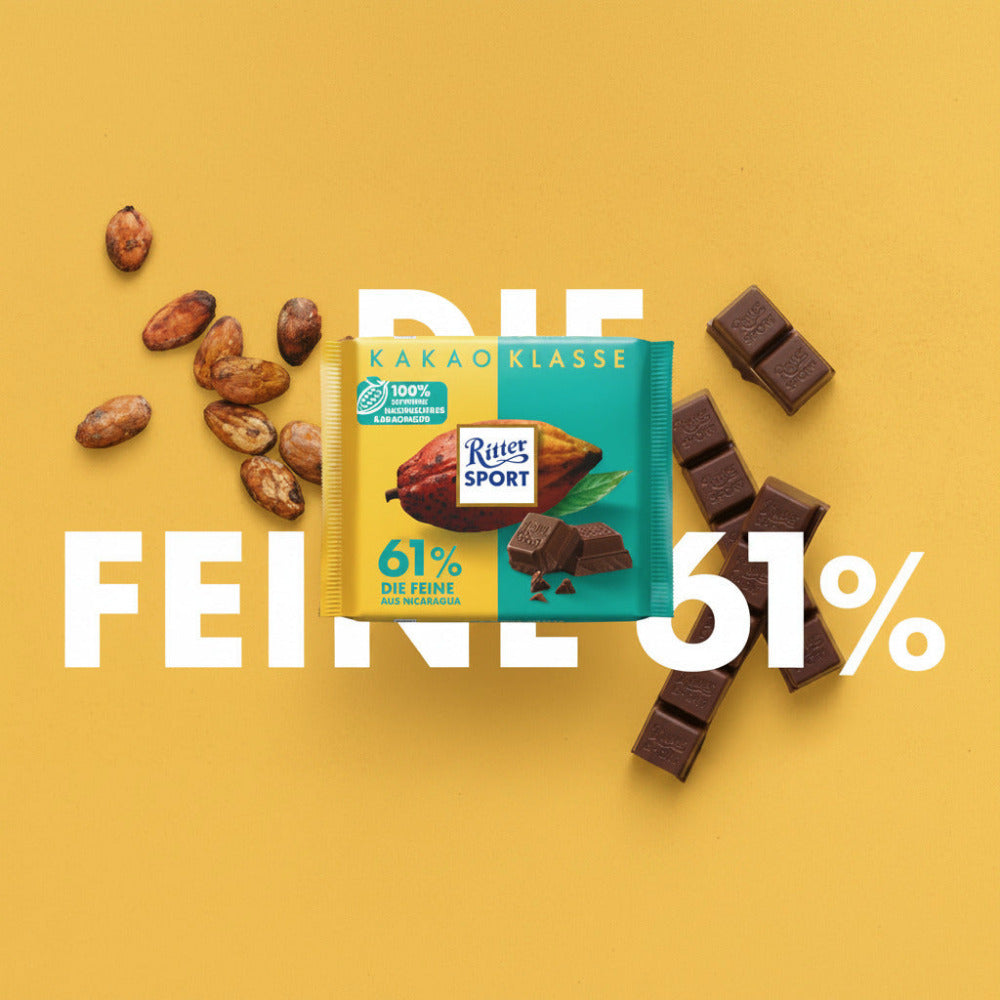 Ritter Sport Kakao-Klasse 61% Die Feine aus Nicaragua
