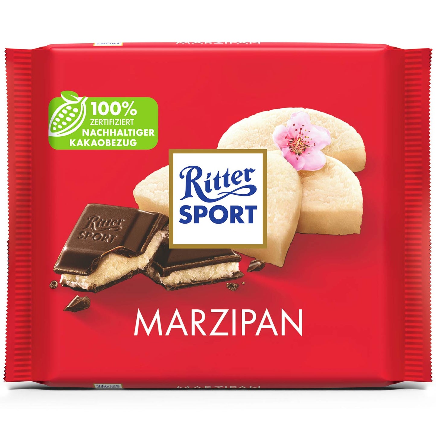 Ritter Sport Marzipan 100g MHD:20.06.2026