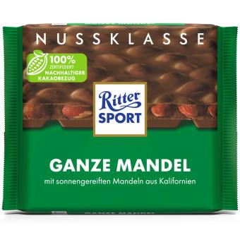 Ritter Sport Nuss-Klasse Ganze Mandel 100g MHD:06.07.24