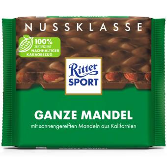 Ritter Sport Nuss-Klasse Ganze Mandel 100g MHD:25.01.2026