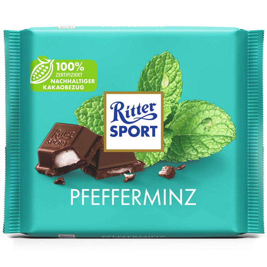 Ritter Sport Pfefferminz 100g MHD 03.2025 - Lecker24