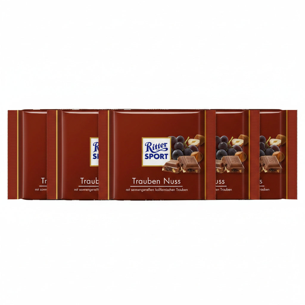 Ritter Sport Trauben Nuss 5 x 100g
